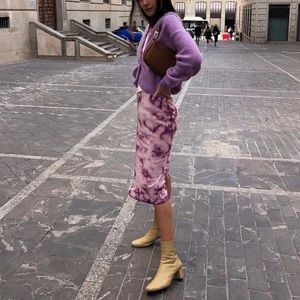 NWT tie dye réalisation skirt + free tote bag